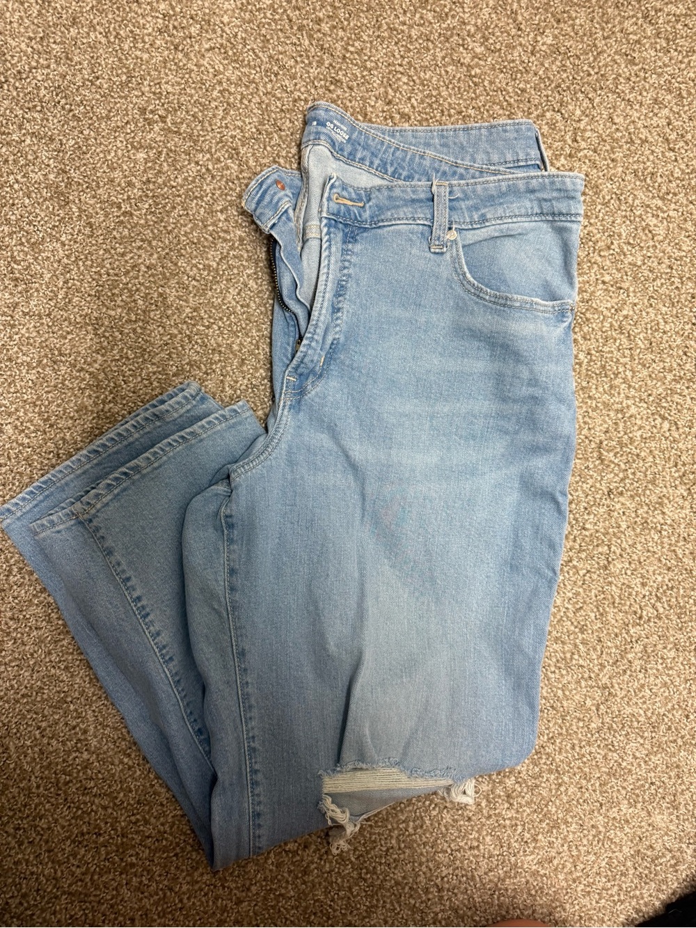 Old Navy Light Blue Straight Leg Jeans